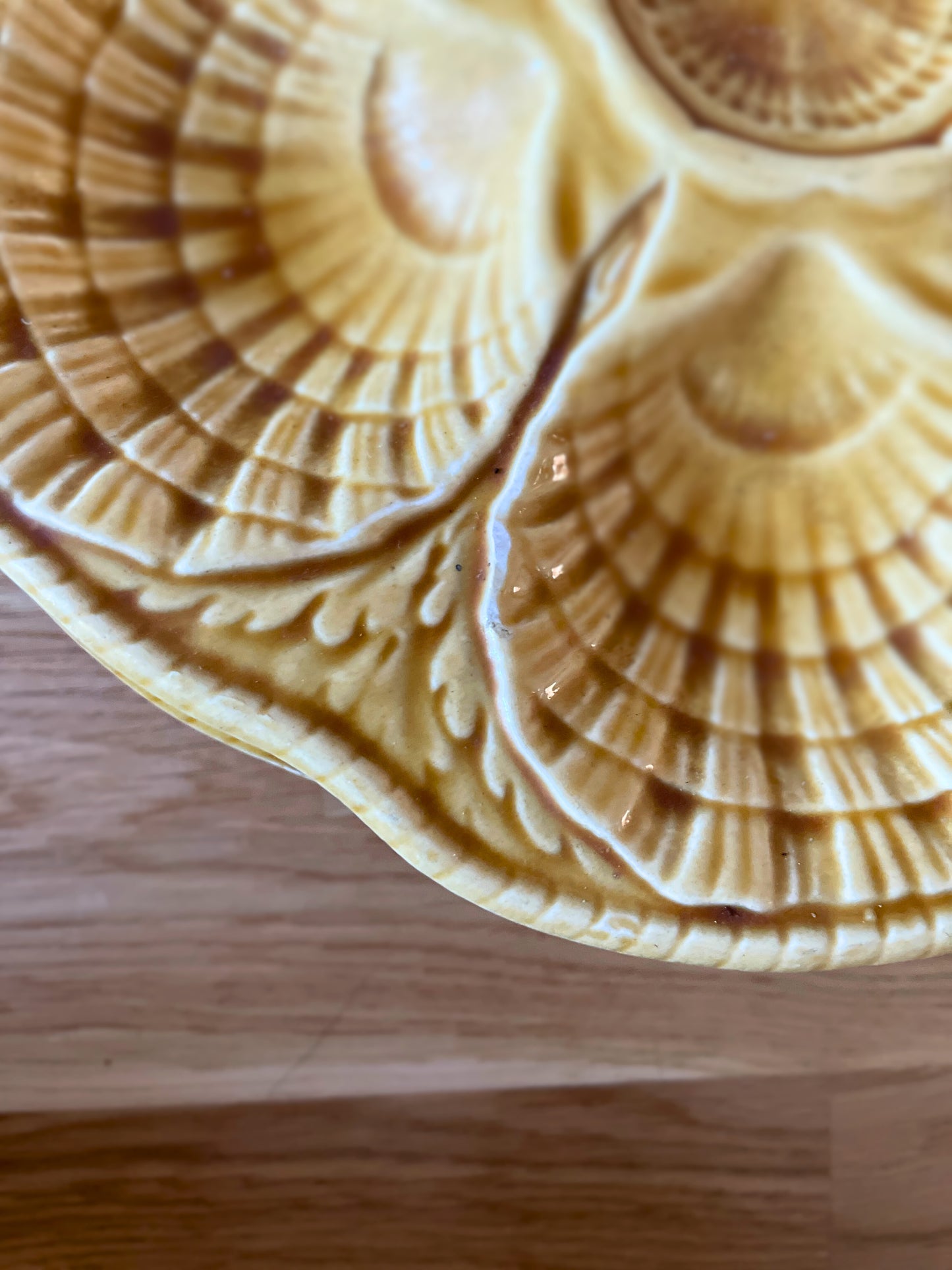 Assiettes à huîtres céramique Sarreguemines