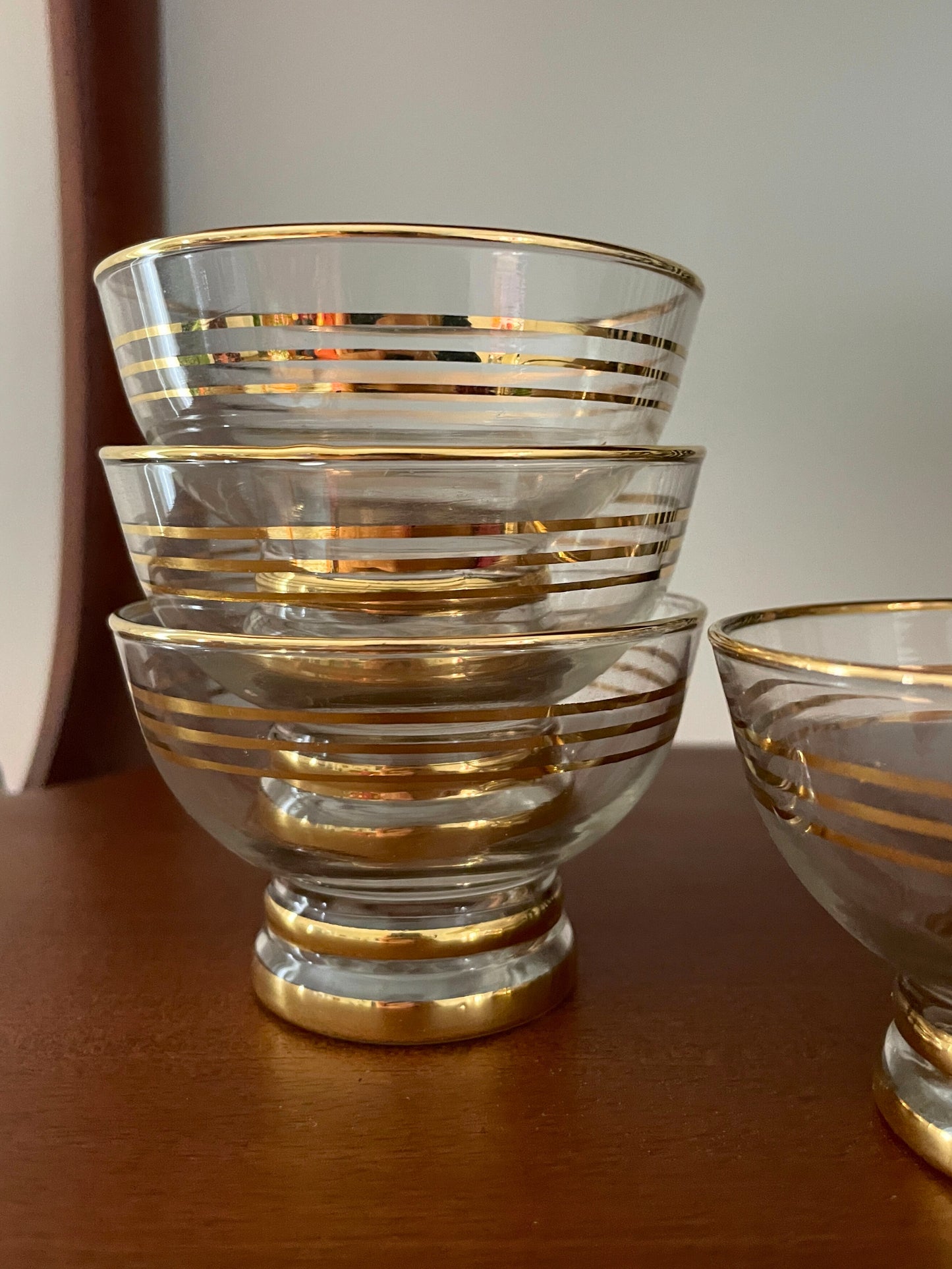 Coupes à champagne verre doré Ohmabergere