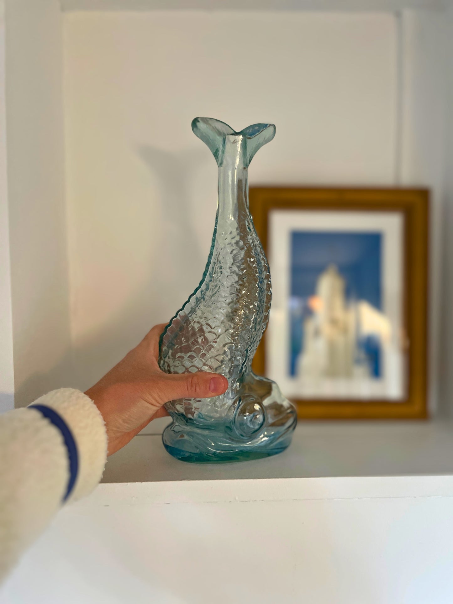 Bouteille poisson verre Ohmabergere