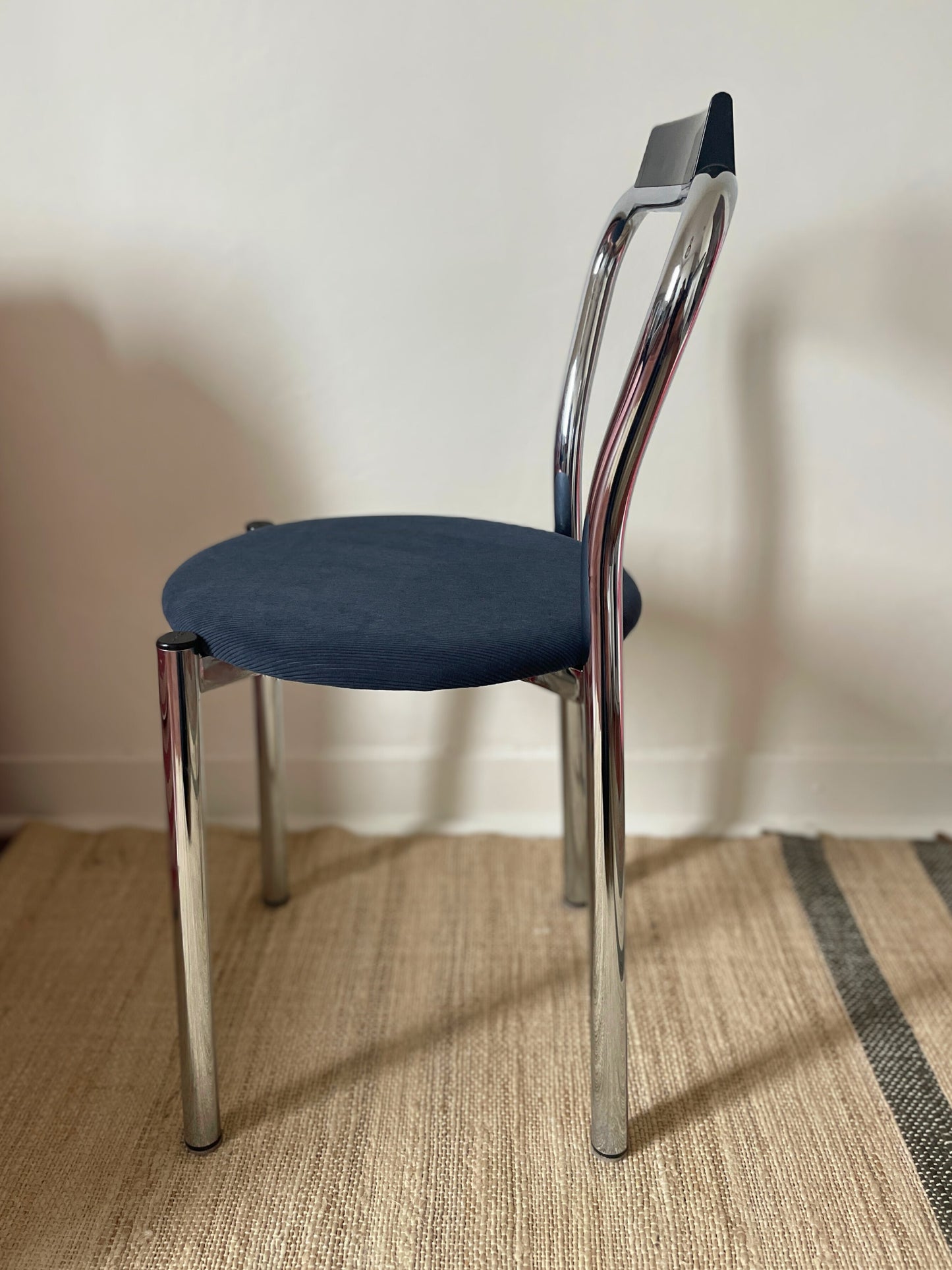 Chaise chromé Calligaris Ohmabergere