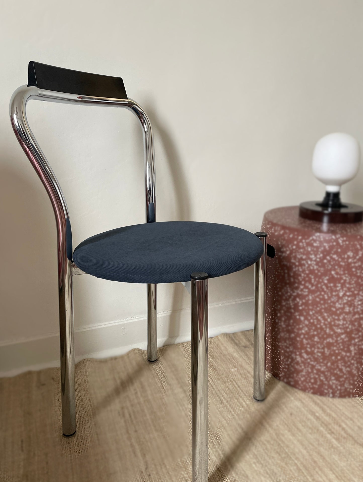 Chaise chromé Calligaris Ohmabergere