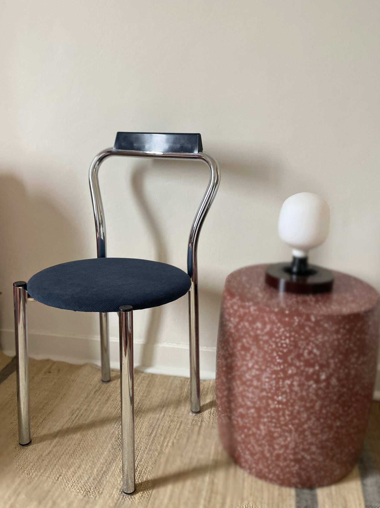 Chaise chromé Calligaris Ohmabergere