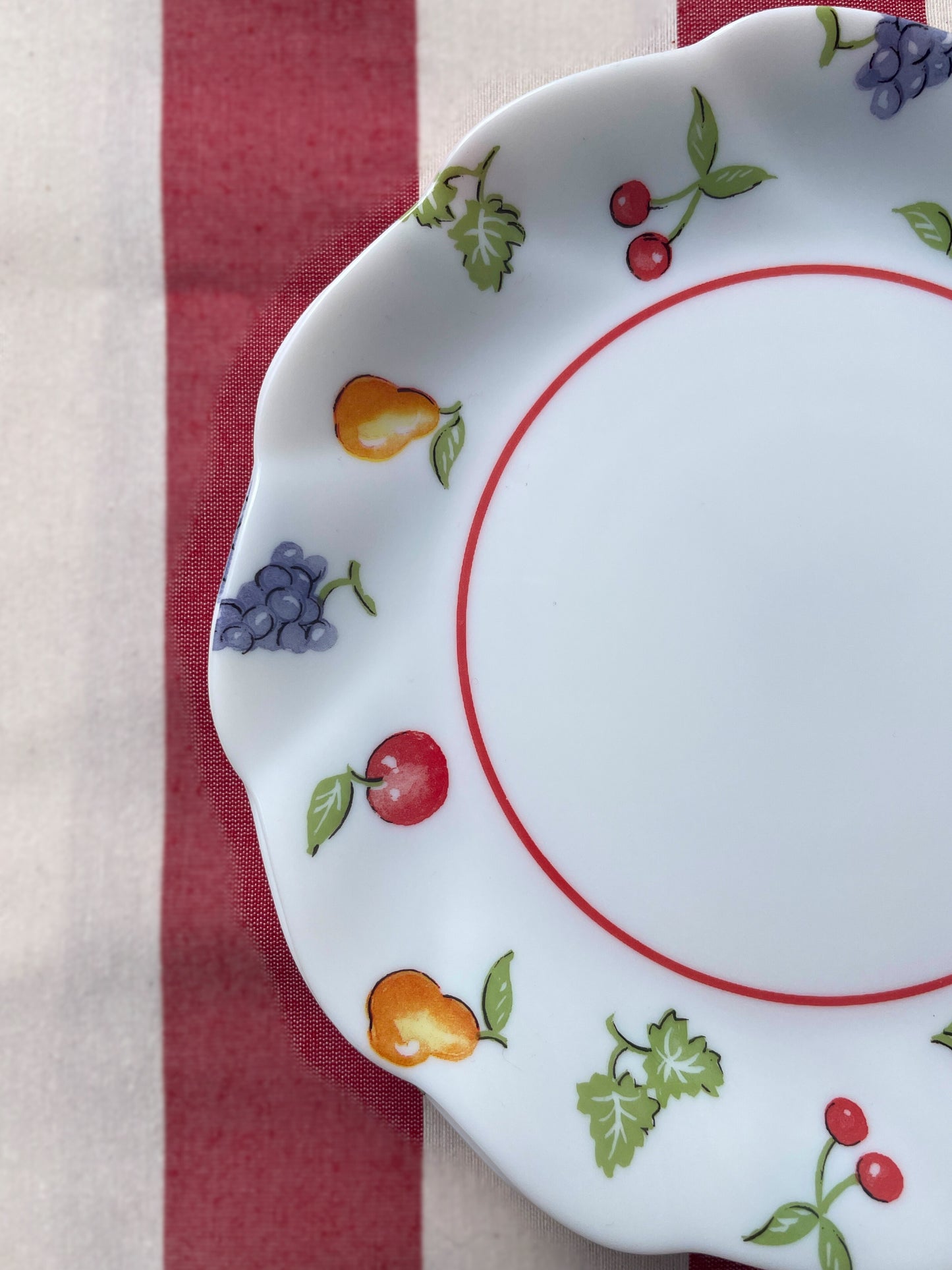 Set assiettes fruits Arcopal Ohmabergere
