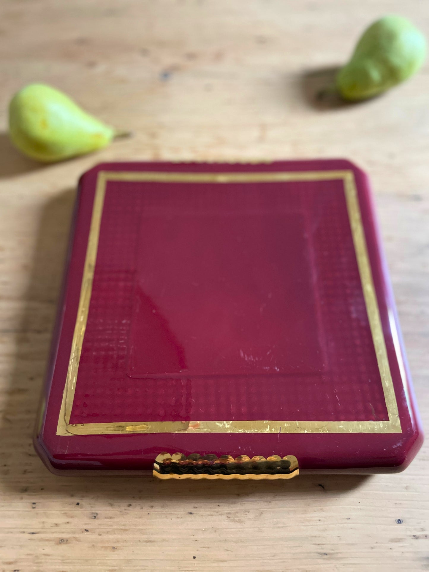 Dessous de plat en céramique vintage Ohmabergere