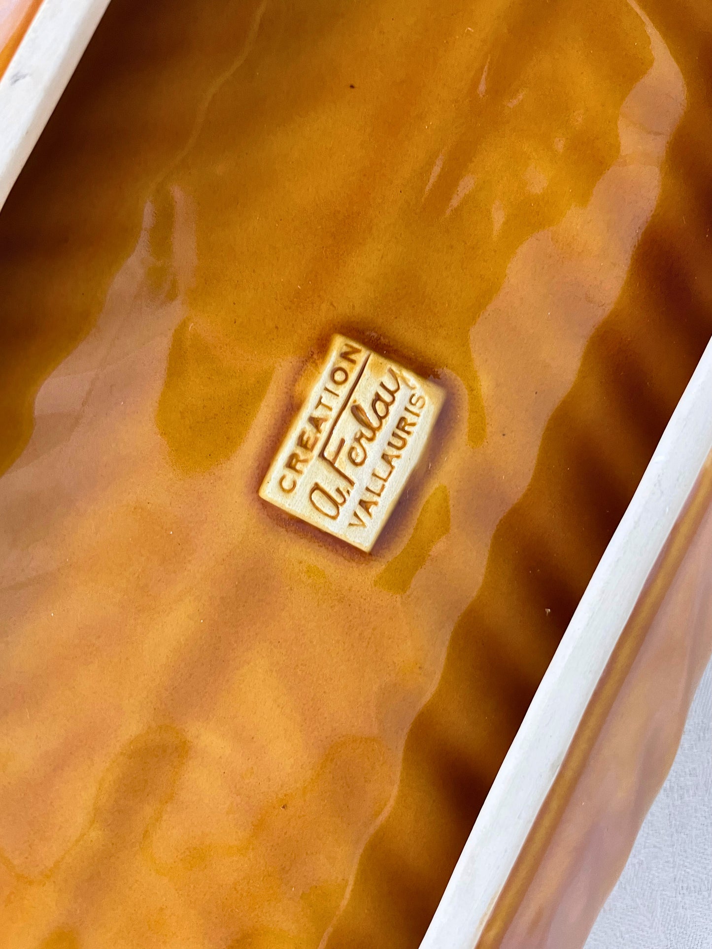 Plat céramique feuille Ohmabergere
