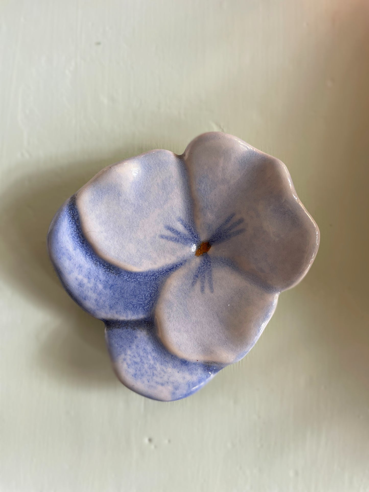 Coupelle repose sachet de thé fleur Ohmabergere