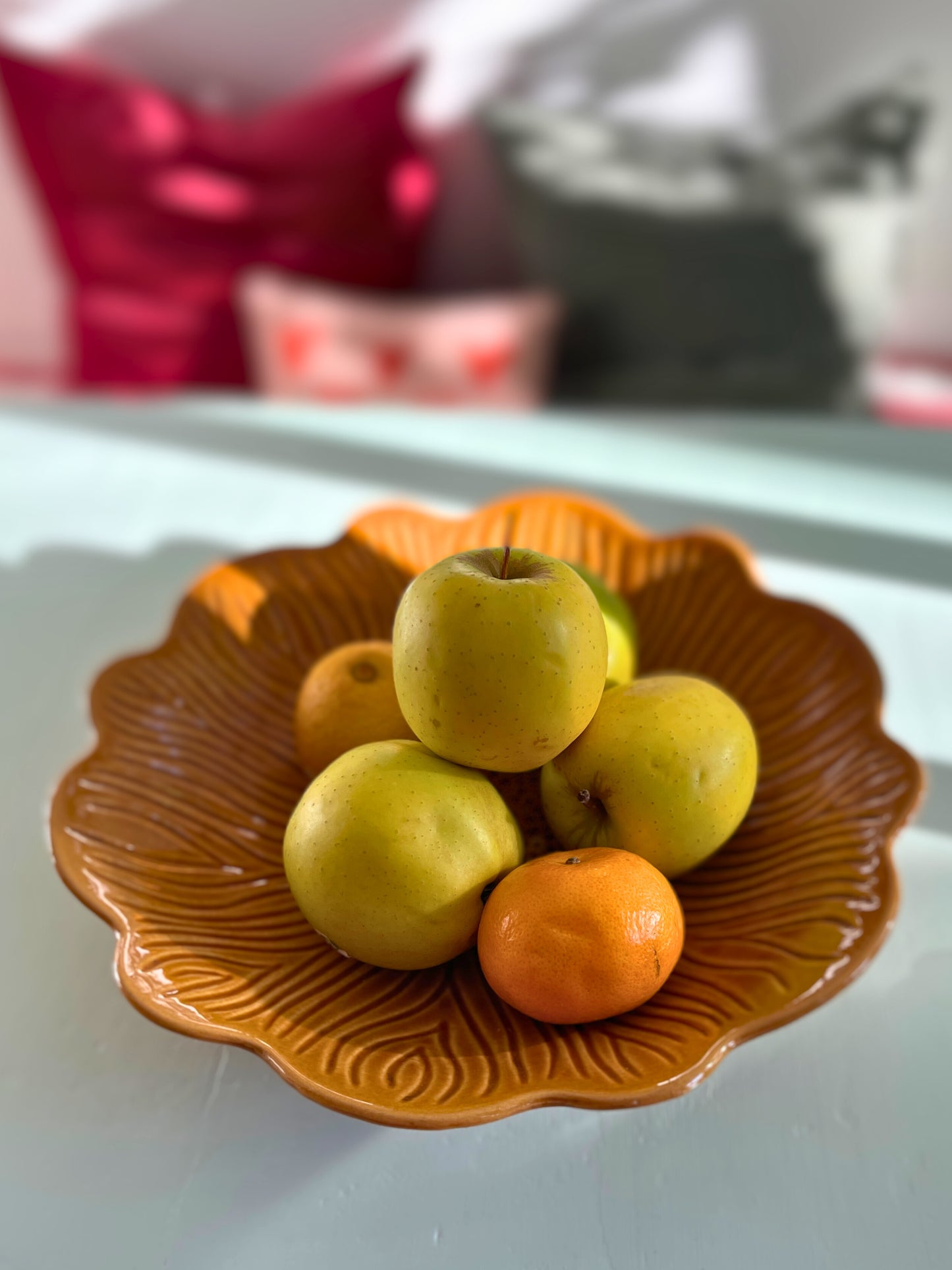Corbeille à fruits céramique vintage Ohmabergere