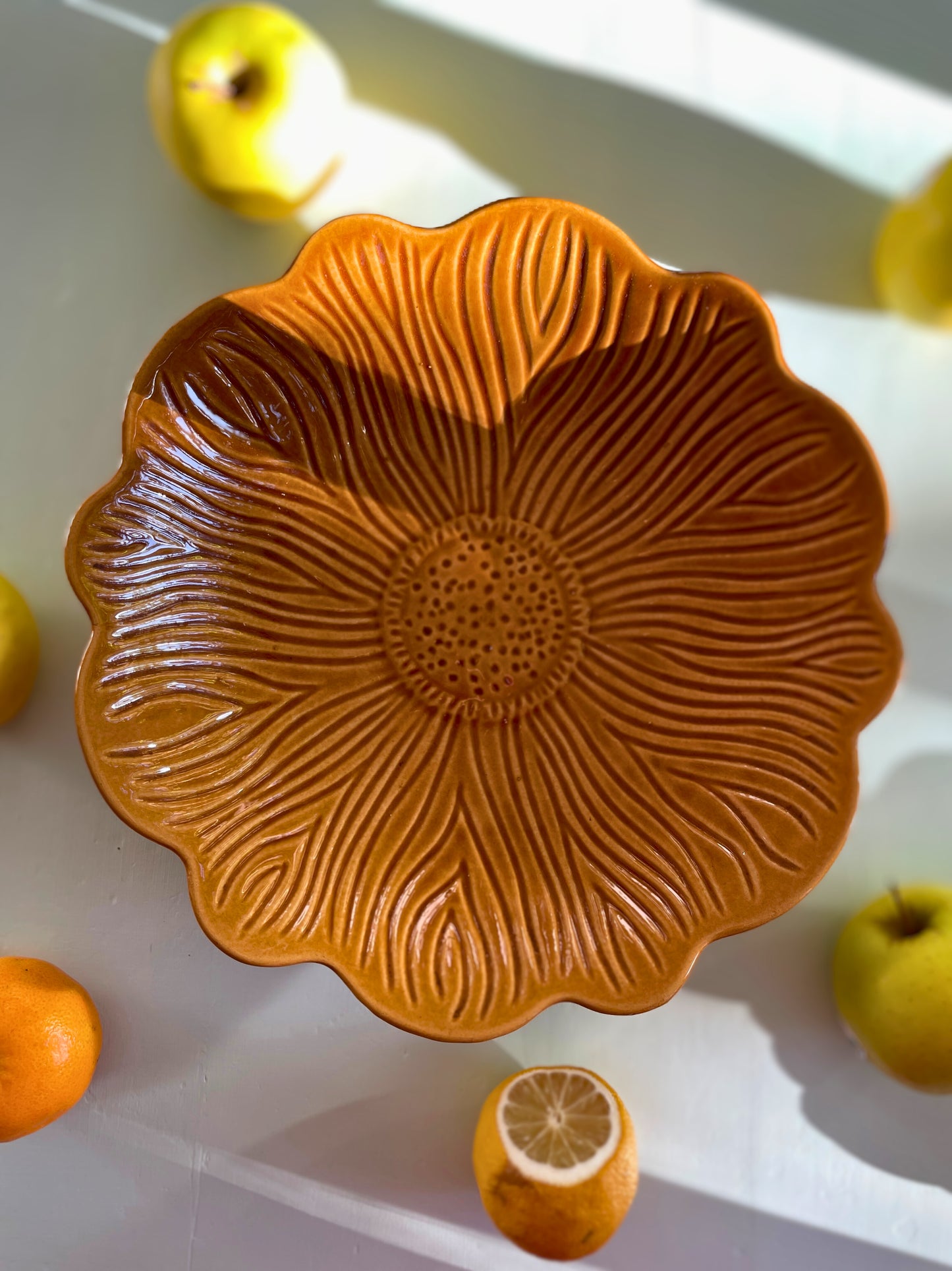Corbeille à fruits céramique vintage Ohmabergere