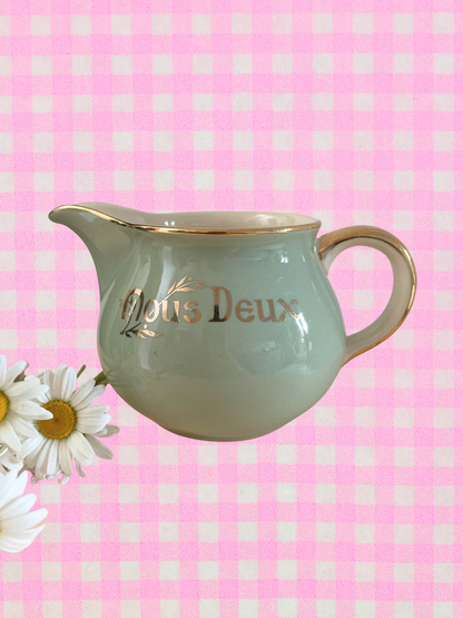 Pot à lait " Nous deux " mint Ohmabergere