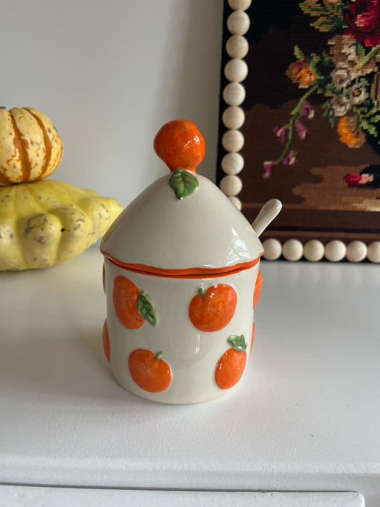 Pot à confiture orange
