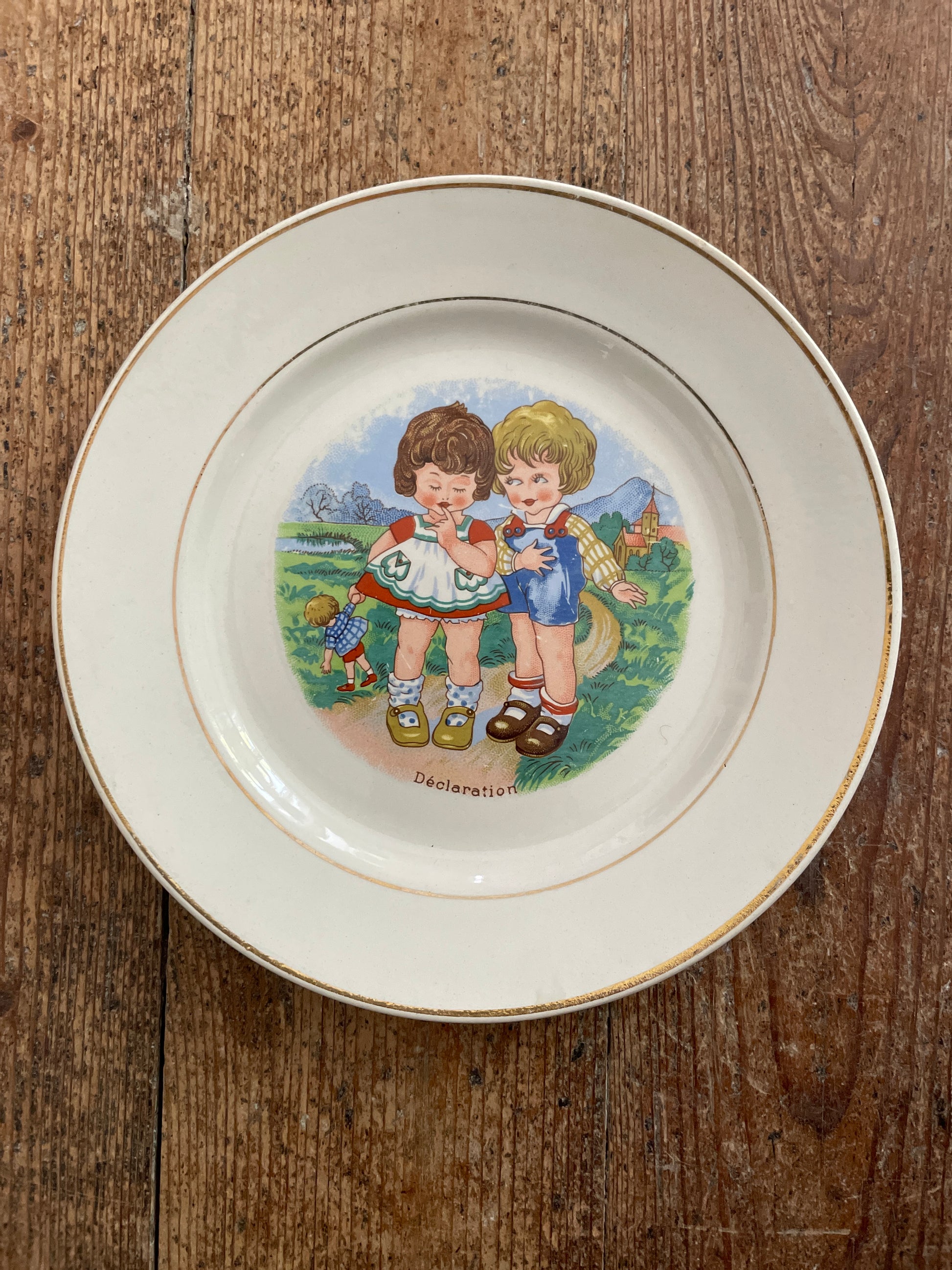 Set de 4 assiettes parlantes Ohmabergere