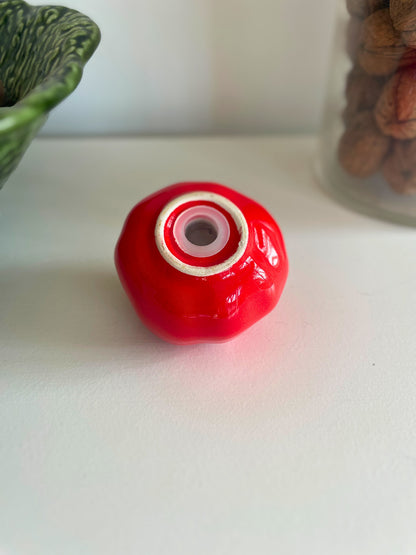 Salière tomate céramique Ohmabergere