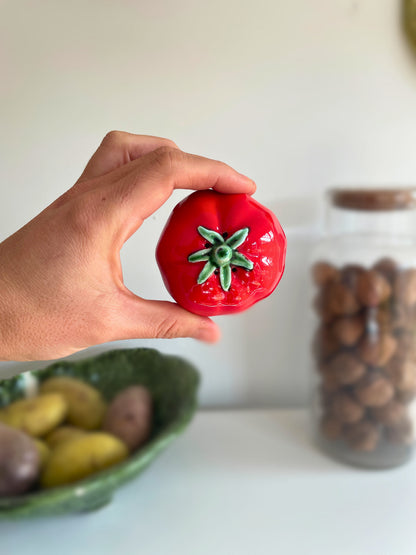 Salière tomate céramique Ohmabergere