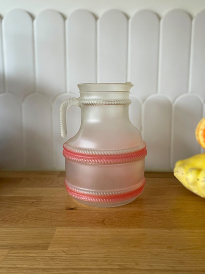 Pichet vintage en verre Ohmabergere
