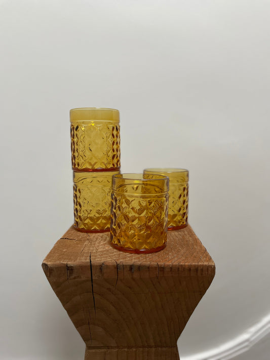Set de 4 verres ambrés Pernod Ohmabergere