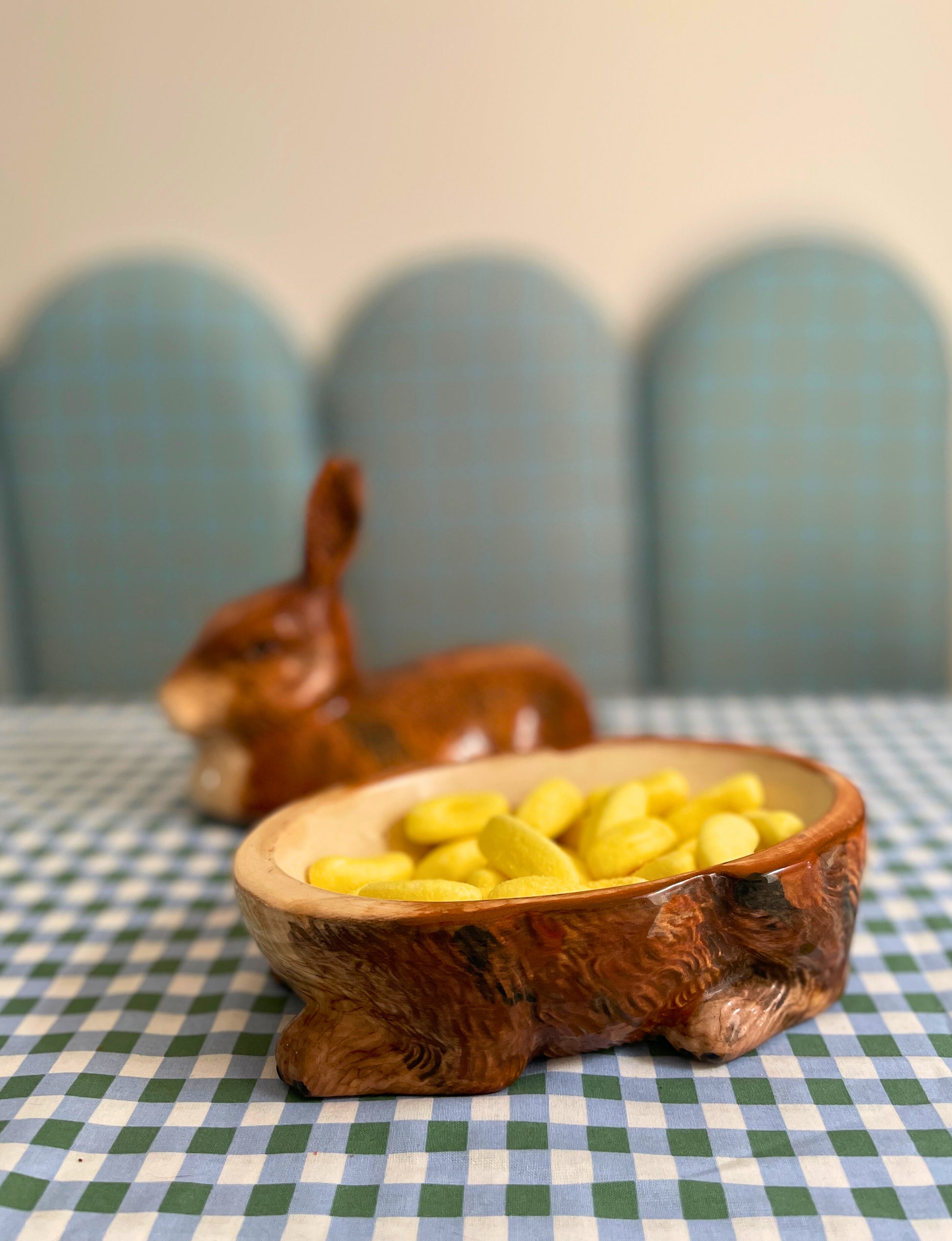 TERRINE BARBOTINE LAPIN Lièvre Marron Vintage CAUGANT EUR 30,00 - FR TERRINE BARBOTINE LAPIN Lièvre Marron Vintage CAUGANT EUR 30,00 - FR
