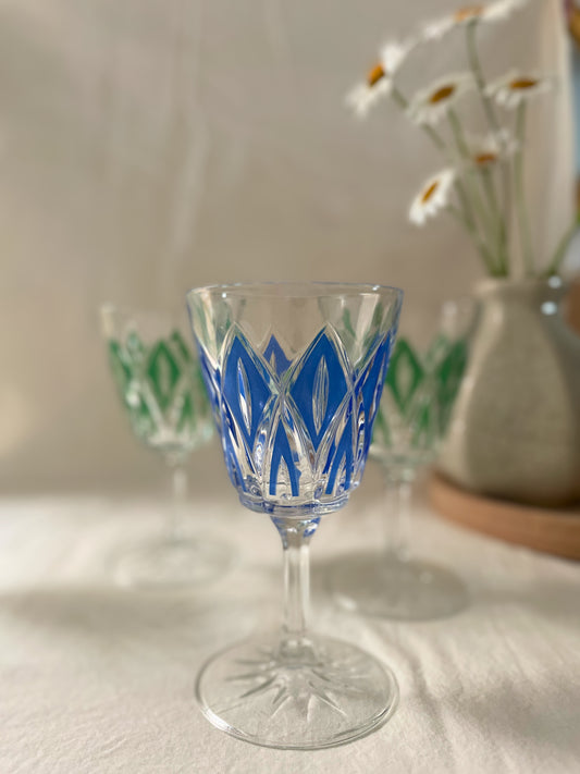 Verres ciselés Arlequin Ohmabergere