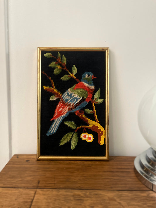 Cadre canevas oiseau Ohmabergere