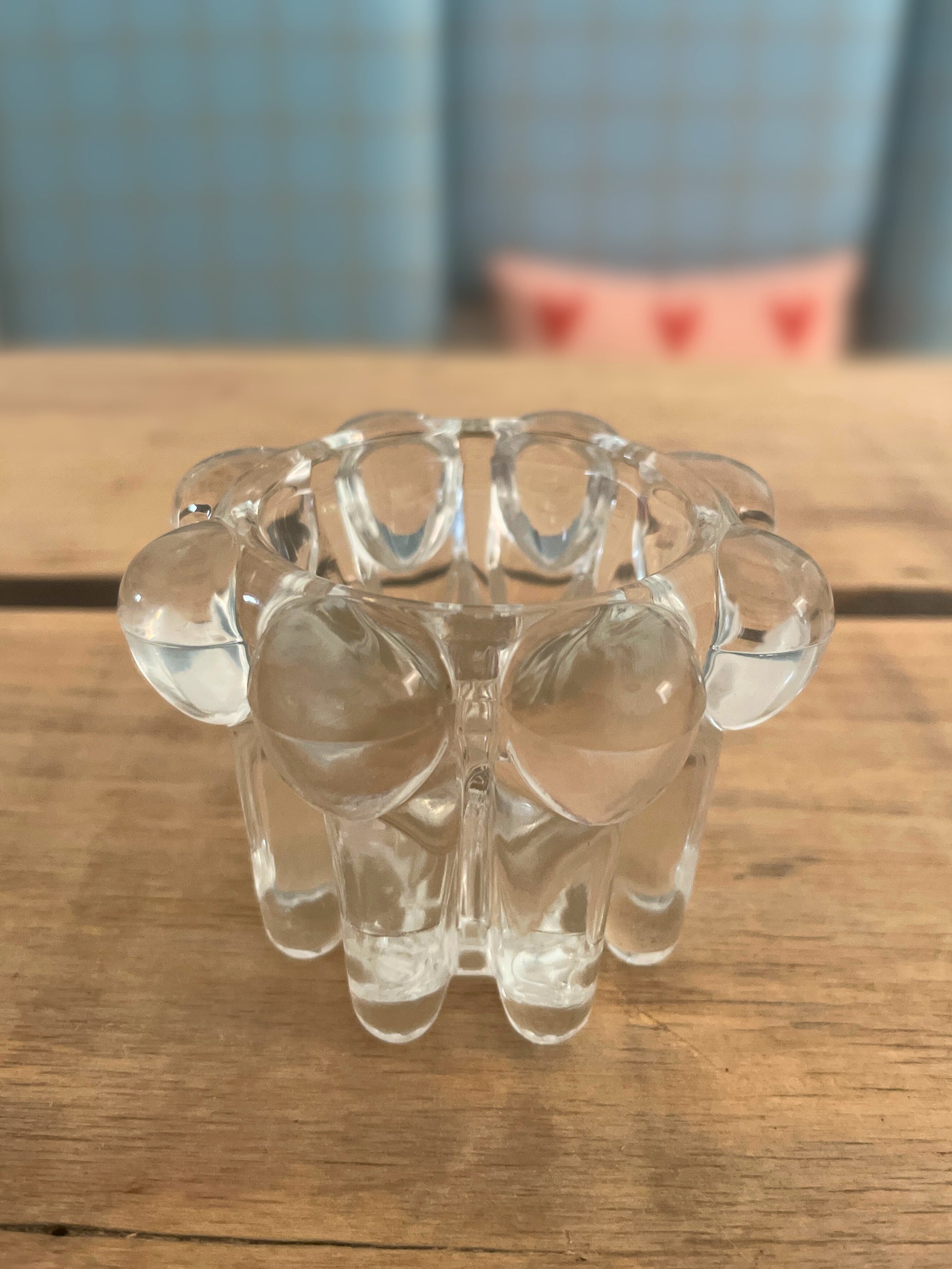 Duo bougeoirs en verre Ohmabergere