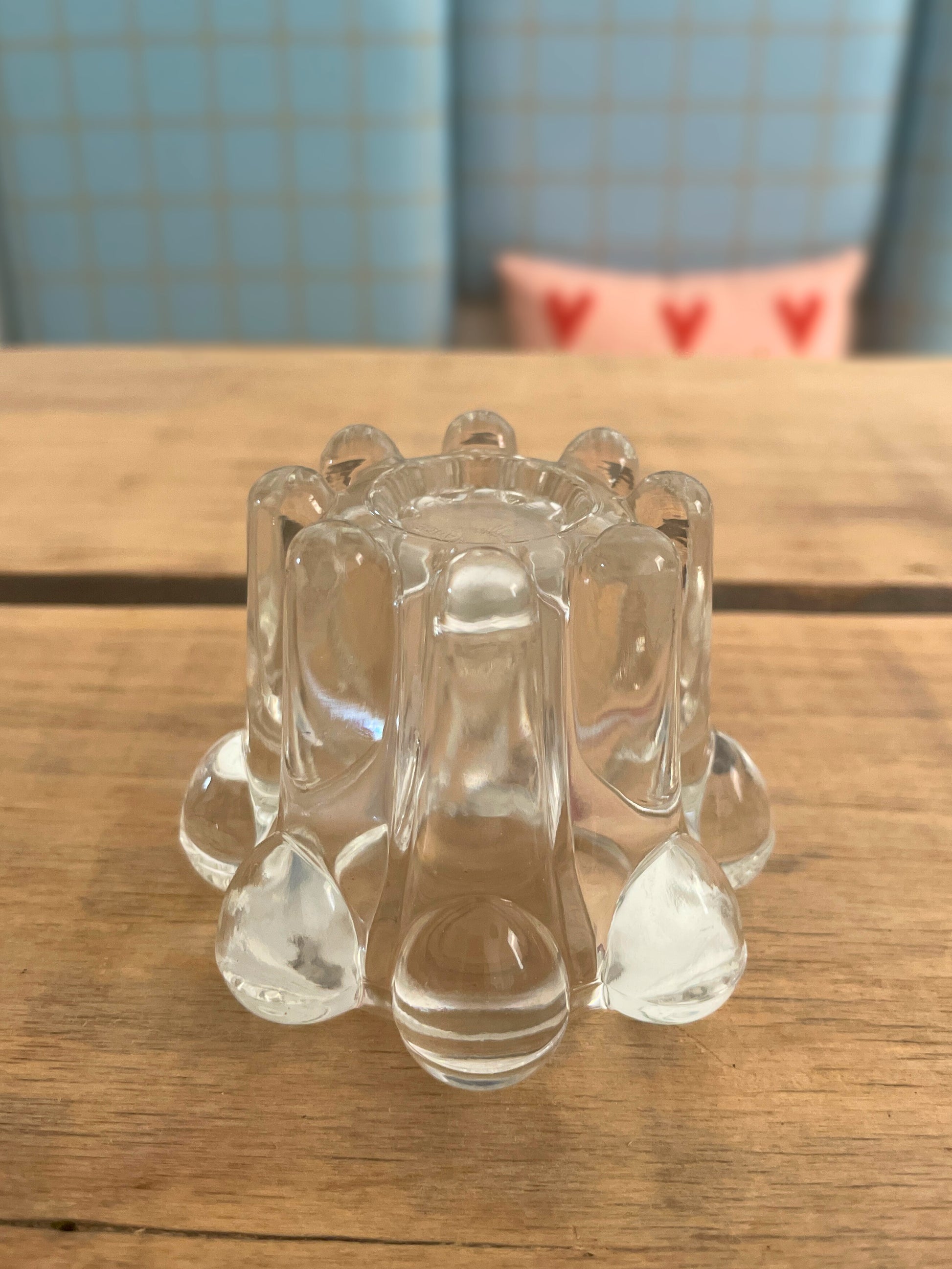 Duo bougeoirs en verre Ohmabergere