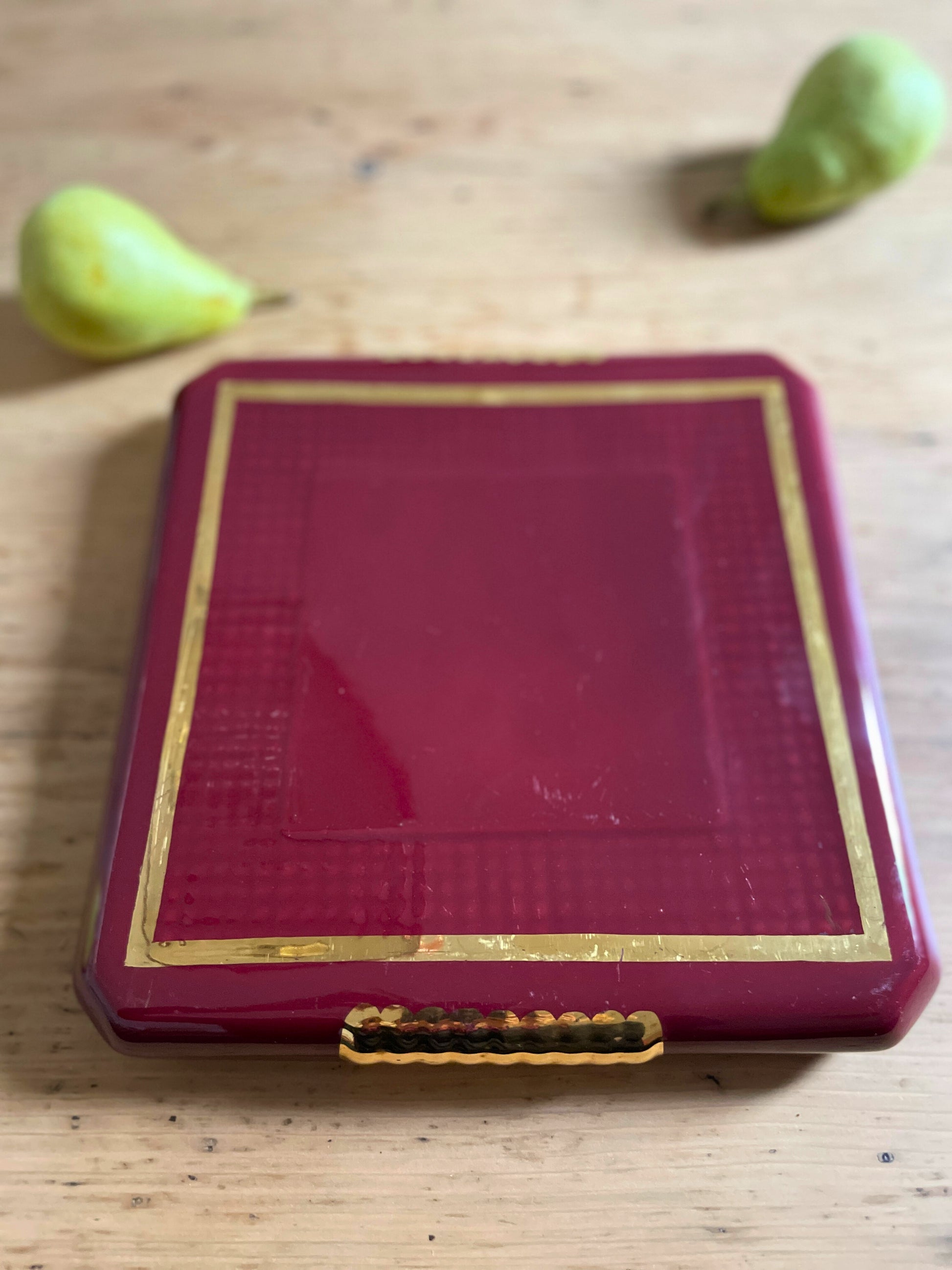Dessous de plat en céramique vintage Ohmabergere