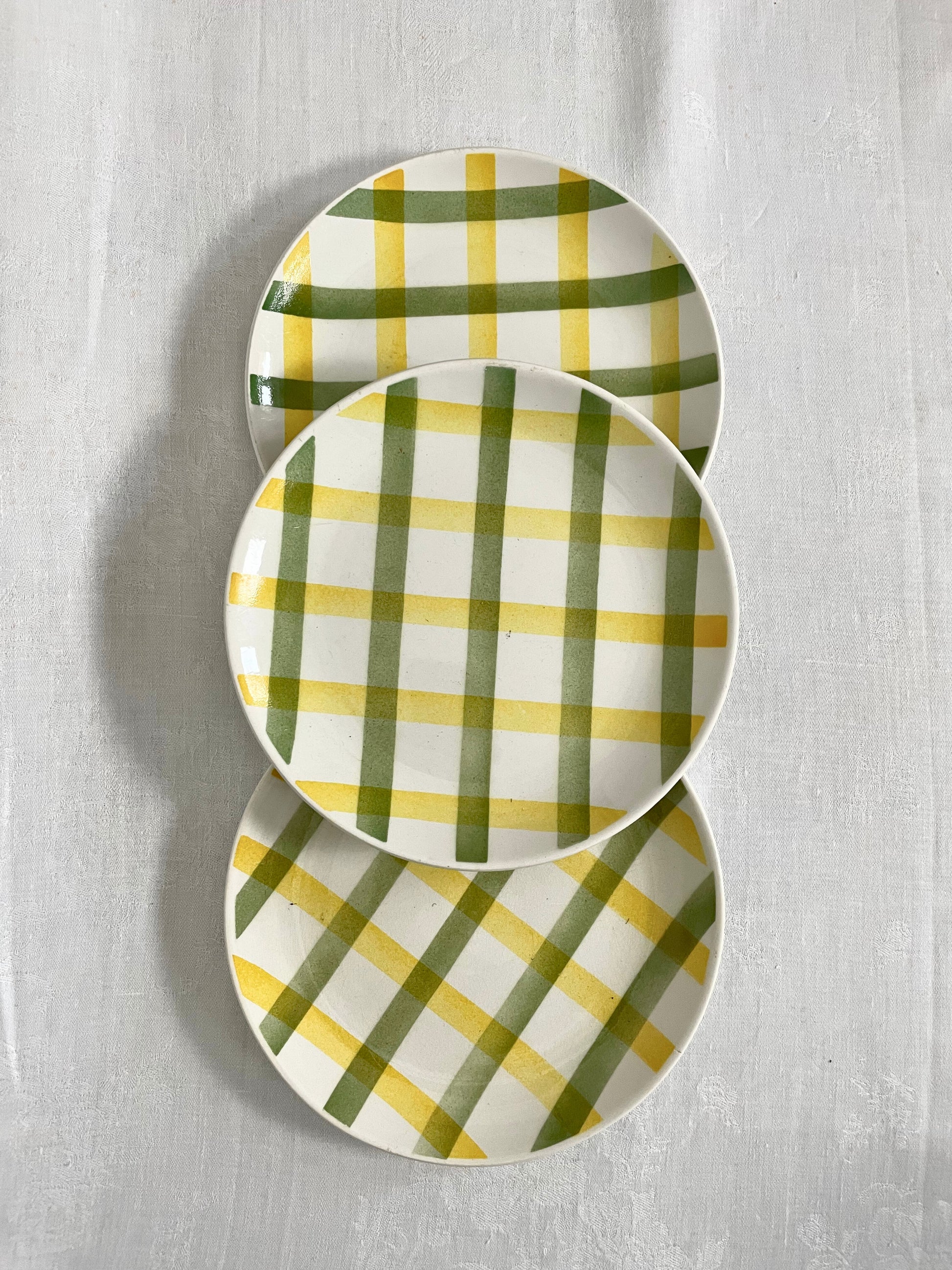 Lot de 3 assiettes à dessert  - Moulin des loups Ohmabergere