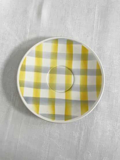 Set de 3 petites assiettes à carreaux Ohmabergere