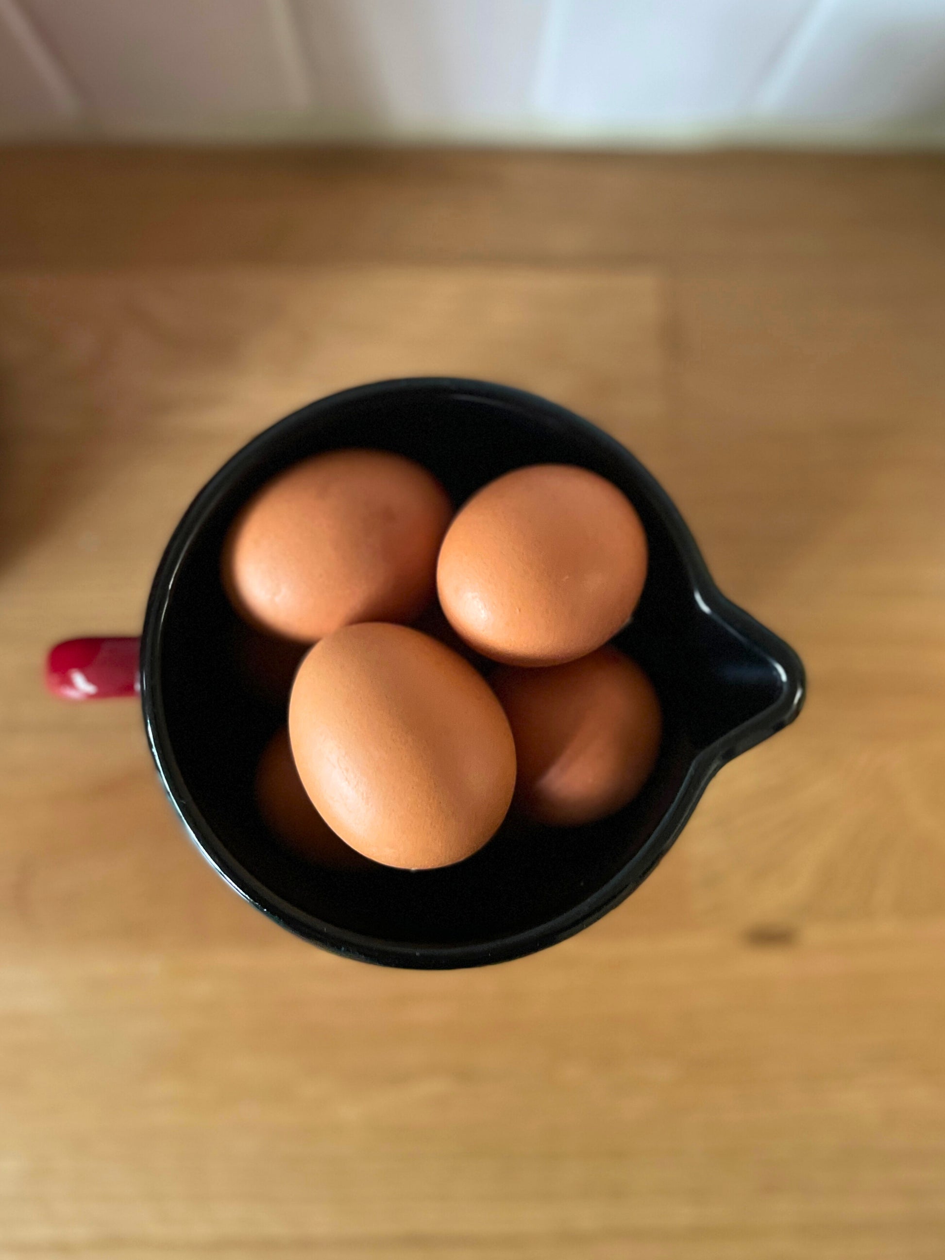 Pichet tôle émaillée rouge Ohmabergere