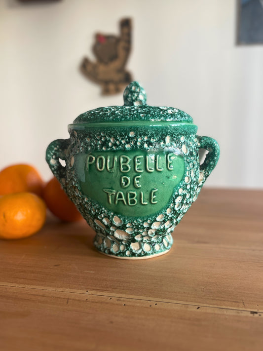 Poubelle de table céramique Fat Lava Ohmabergere