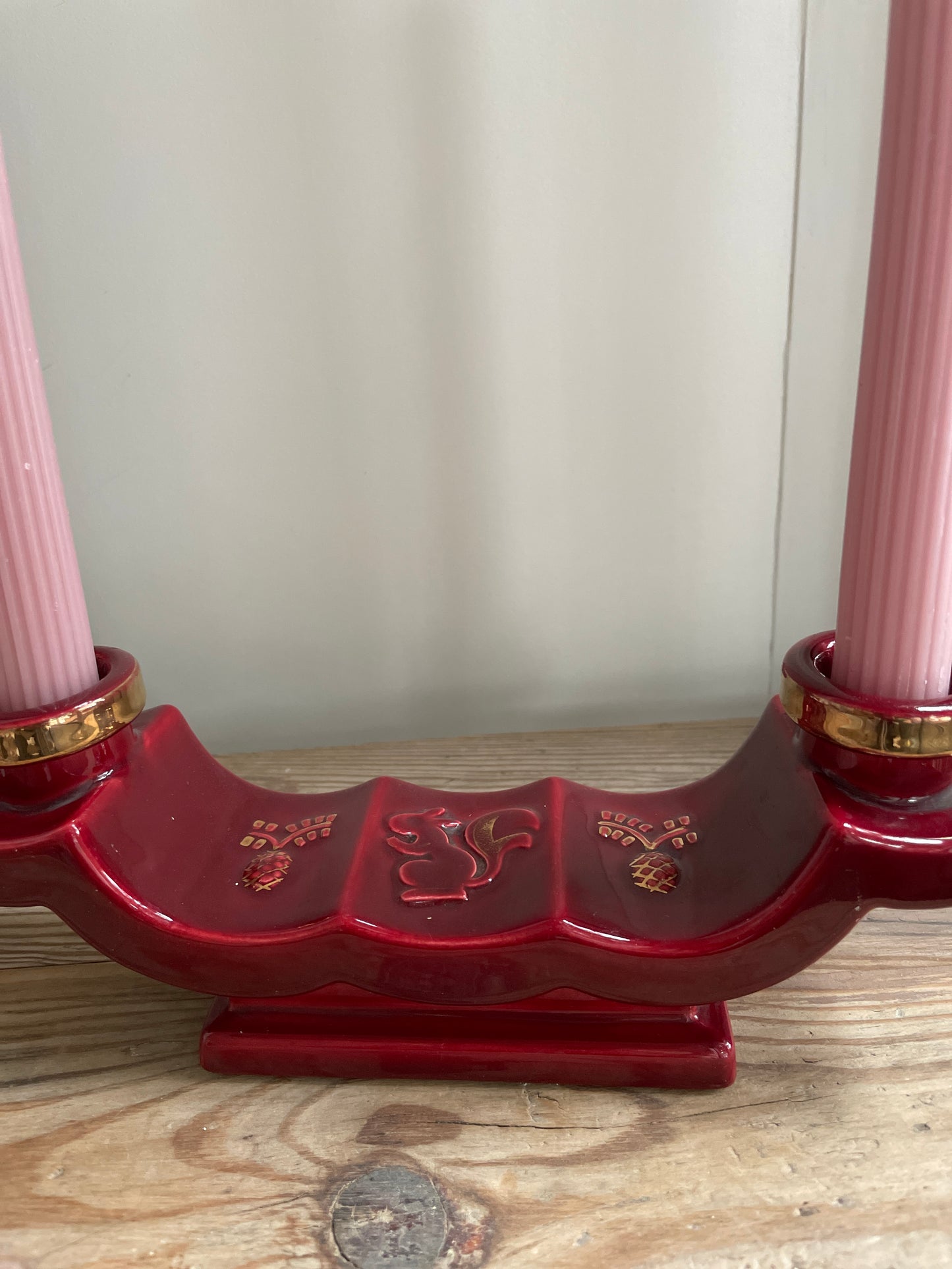 Bougeoir céramique art déco Ohmabergere