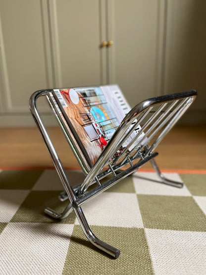 Porte revue chromé vintage Ohmabergere