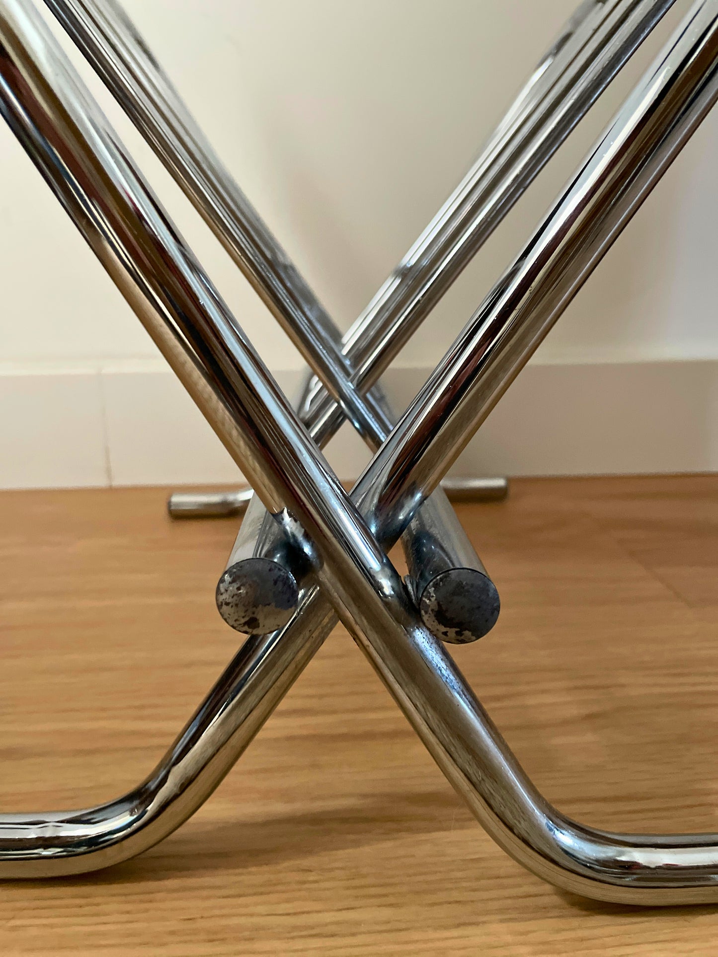 Porte revue chromé vintage Ohmabergere