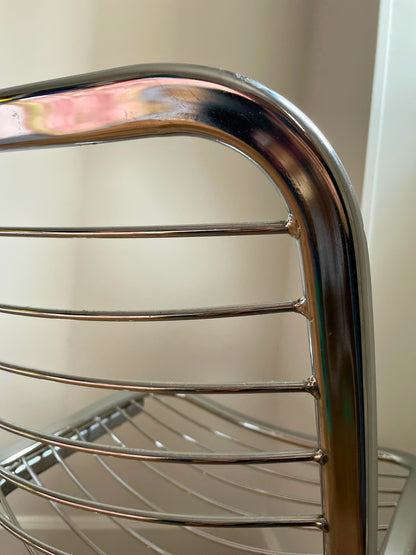 Chaise chromé design Ohmabergere