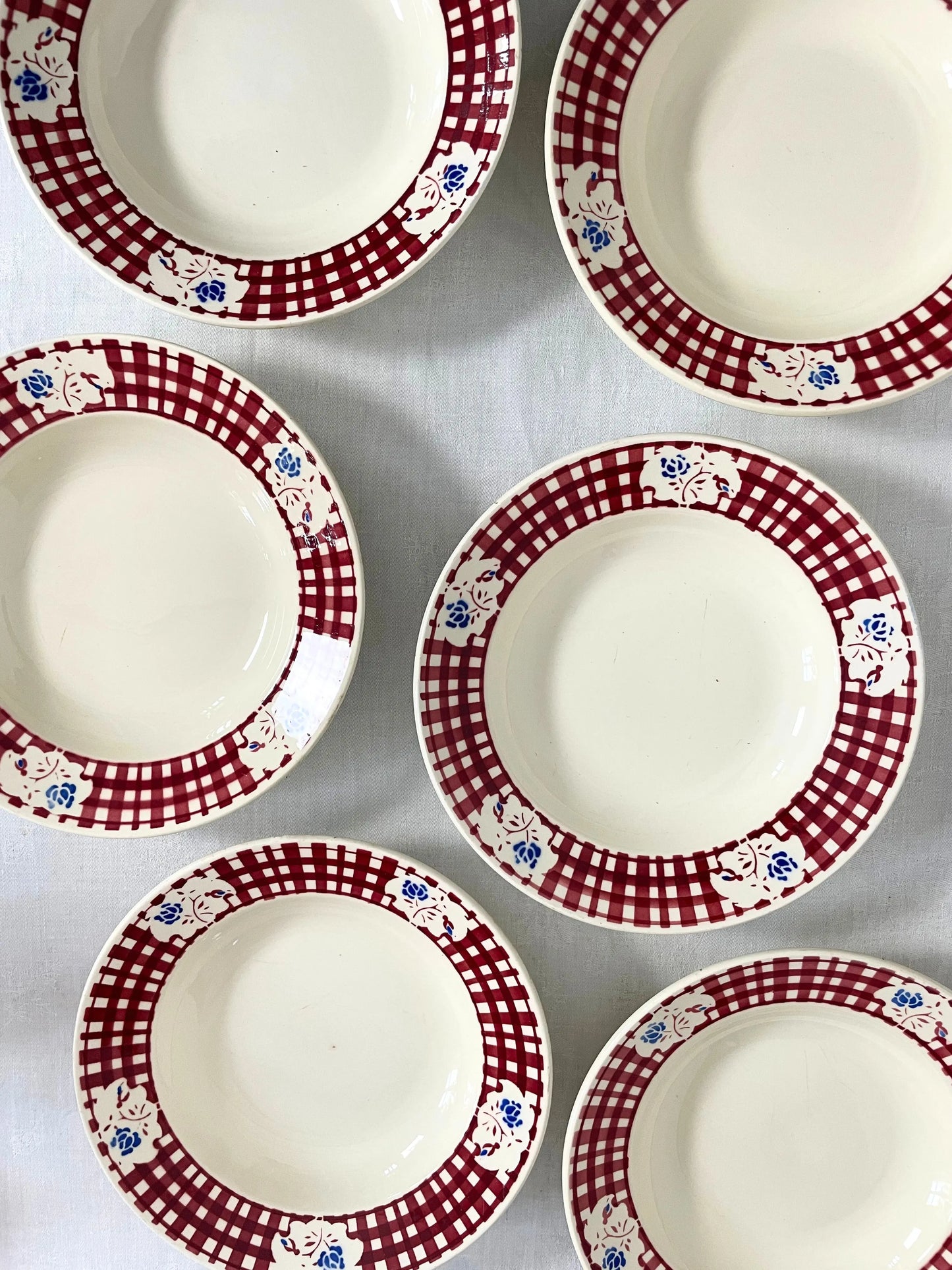 Set de 6 assiettes creuses - Badonviller Ohmabergere